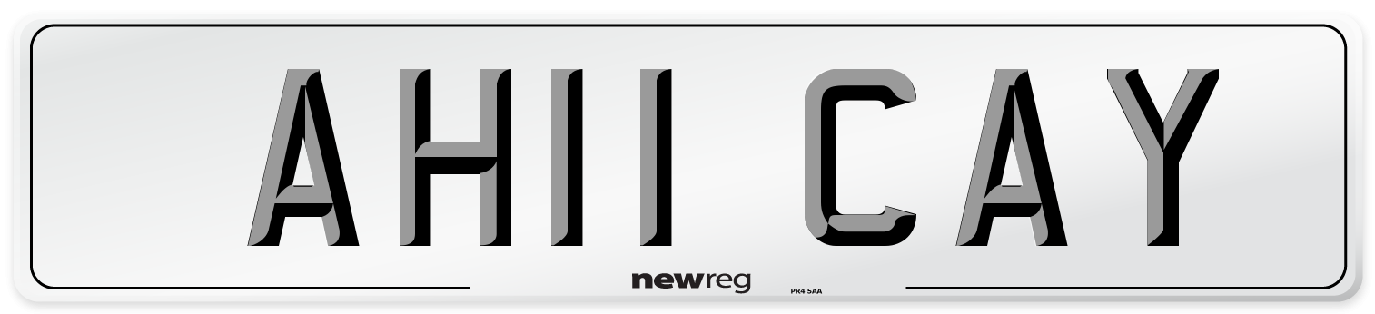 AH11 CAY Number Plate from New Reg